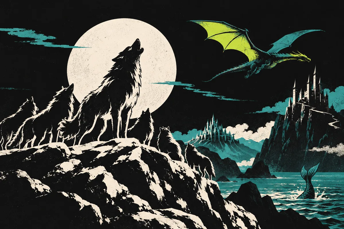 Illustration for “Vampire, Dragon and Mermaid Short Dramas: Werewolves Outnumber Vampires Ten to One, and Dragons Are Rising Fast”